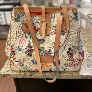 Dooney & Bourke Disney Parks Mickey and Friends Sketch Purse